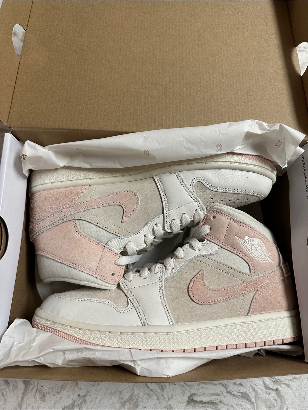 Women’s size 8 Coconut Milk Pink Nike Air Jordan 1 NIB